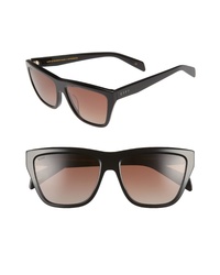 DIFF Harper 57mm Polarized Gradient Sunglasses