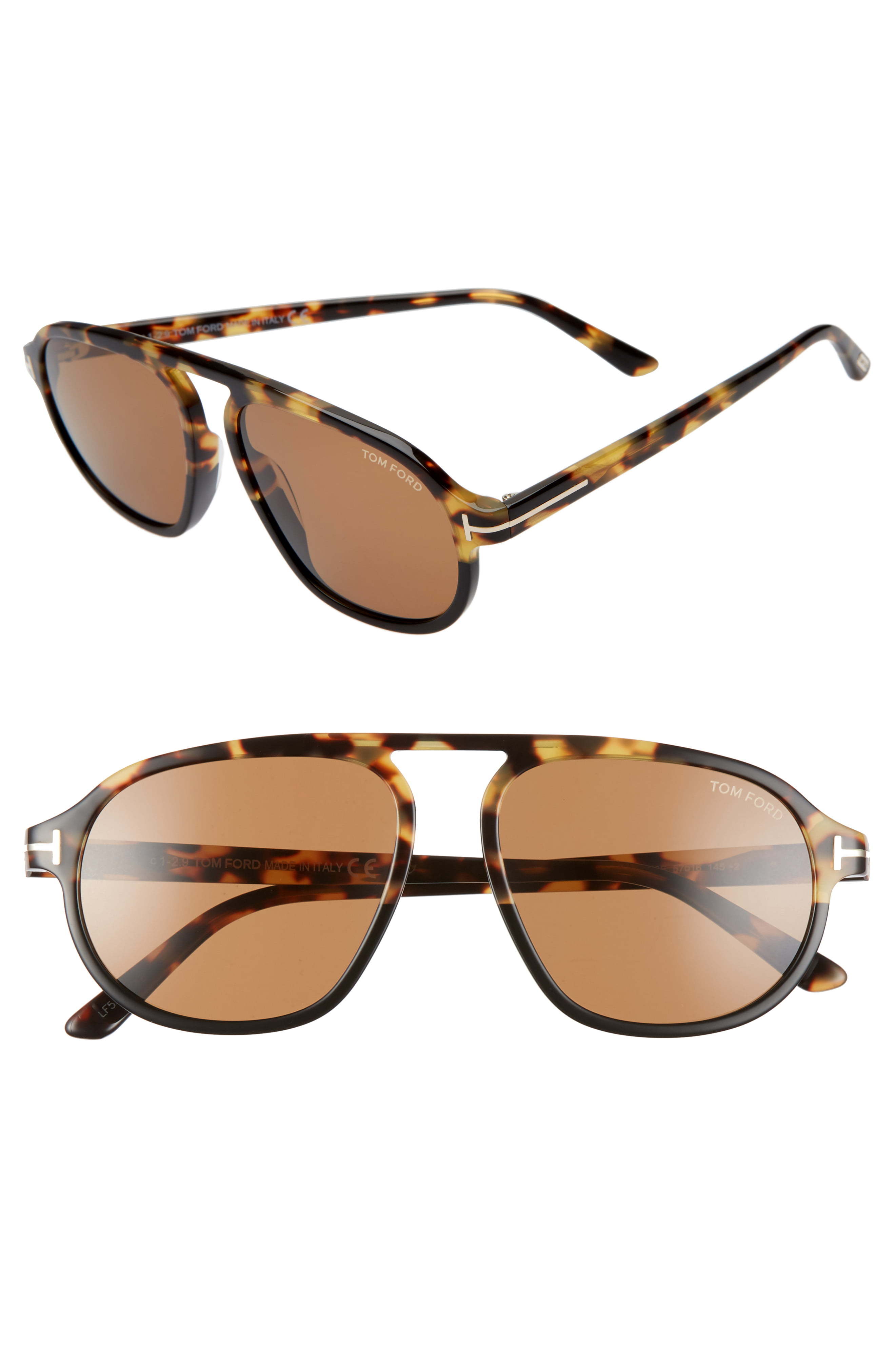 tom ford harrison 57mm navigator sunglasses