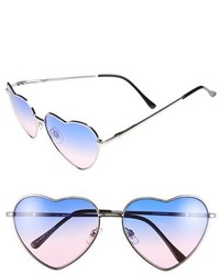 Heart Shaped 58mm Sunglasses