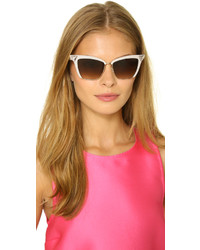 Cat Eye Kate Young For Tura Top Embellished Sunglasses