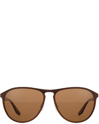 Barton Perreira Koppin Frame Sunglasses Brown