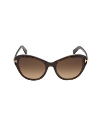 Tom Ford Leigh 62mm Polarized Cat Eye Sunglasses