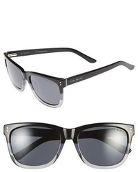 Ted Baker London 56mm Polarized Retro Sunglasses Black Fade