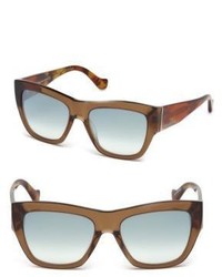 Balenciaga Marcolin 56mm Mirrored Square Sunglasses