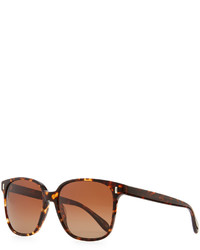 Oliver Peoples Marmont Polarized Plastic Sunglasses Brown Tortoise