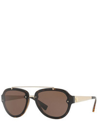 Versace Mirrored Aviator Sunglasses