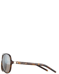 Marc Jacobs Mirrored Plastic Aviator Sunglasses
