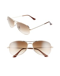 Ray-Ban New Classic Aviator 59mm Sunglasses In Goldbrown Gradient At Nordstrom