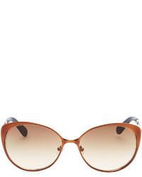 Kate Spade New York Cassia Enamel Sunglasses Brown