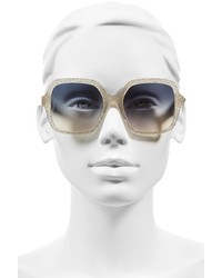 Kate Spade New York Katels 54mm Sunglasses Burgundy Havana Glitter