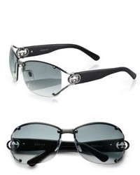 Gucci Open Temple Oval Sunglasses