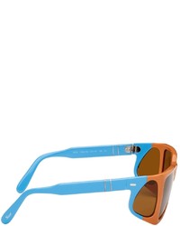 JW Anderson Orange Blue Persol Edition Wide Frame Sunglasses