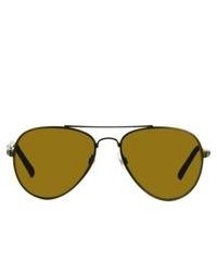 Outlook Eyewear Aviator Sunglasses Metal Brown