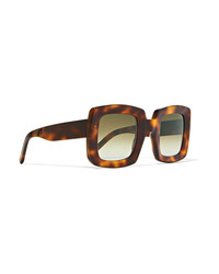 Marni Oversized Square Frame Tortoiseshell Acetate Sunglasses