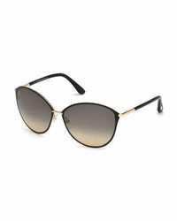 Tom Ford Penelope Metal Butterfly Sunglasses