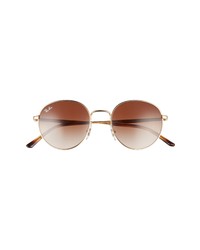 Ray-Ban Phantos 50mm Gradient Round Sunglasses In Aristagradient Brown At Nordstrom