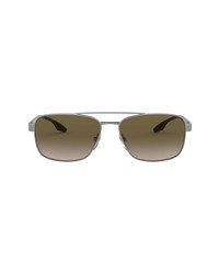 Prada Pillow 62mm Oversize Navigator Sunglasses