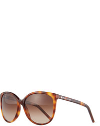 Marc Jacobs Rectangular Cat Eye Sunglasses Havana