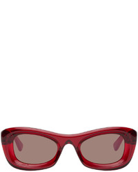 Bottega Veneta Red Cat Eye Sunglasses