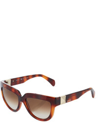 Valentino Rockstud Cat Eye Sunglasses Blonde Havana