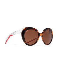 Balenciaga Round Frame Tortoiseshell Acetate Sunglasses