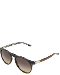 Gucci Round Plastic Sunglasses Olive