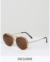 Reclaimed Vintage Round Sunglasses