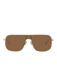 Ambush Silver And Brown Full Frame Sunglasses