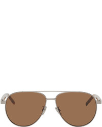 Kenzo Silver Aviator Sunglasses