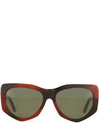Balenciaga Square Acetate Sunglasses Brown