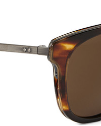 Bottega Veneta Square Frame Tortoiseshell Acetate And Titanium Sunglasses