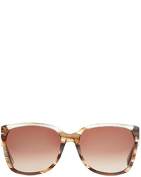 Marc by Marc Jacobs Striped Transparent Sunglasses Brown