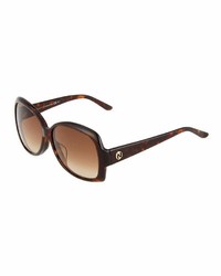 Gucci Tortoise Plastic Sunglasses Brown