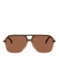 Gucci Transparent Gradient Ultralight Pilot Sunglasses