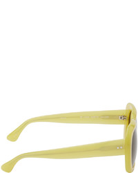 Dries Van Noten Yellow Linda Farrow Edition 75 C2 Sunglasses