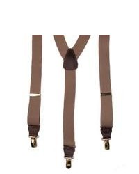 CTM Elastic Y Back Suspenders Tall Avail Brown Regular