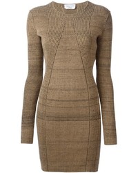 Sonia Rykiel Ribbed Fitted Sweater Dress