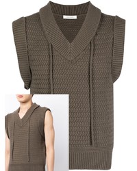 Craig Green V Neck Wool Knit Vest