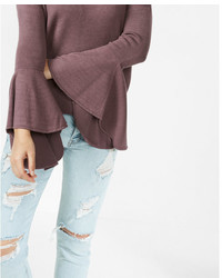 Express Extreme Flute Sleeve Sweater