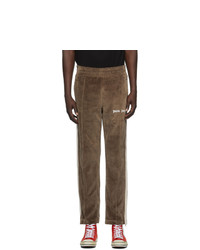 Palm Angels Brown Chenille Track Pants