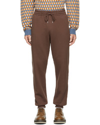 Dries Van Noten Brown French Terry Lounge Pants