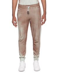 ELEVENPARIS Spray Faded Cotton Joggers In Deep Taupe Spray At Nordstrom