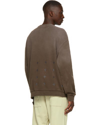 Ksubi Brown 4 X 4 Biggie Kross Sweatshirt