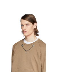 Neil Barrett Brown Chain Sweatshirt