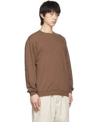 Beams Plus Brown Cotton Sweatshirt