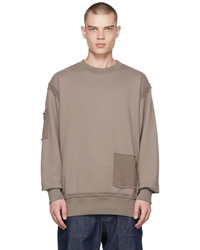 Undercover Gray Paneled Sweatshirt