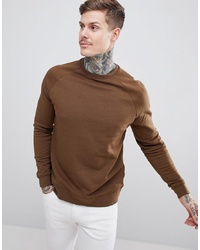 ASOS DESIGN Sweatshirt In Brown
