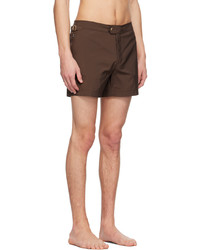 Tom Ford Brown Compact Swim Shorts