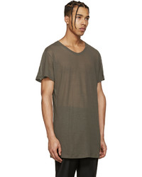 Versace Khaki Long T Shirt