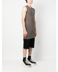 Rick Owens Longline Crew Neck Tank Top